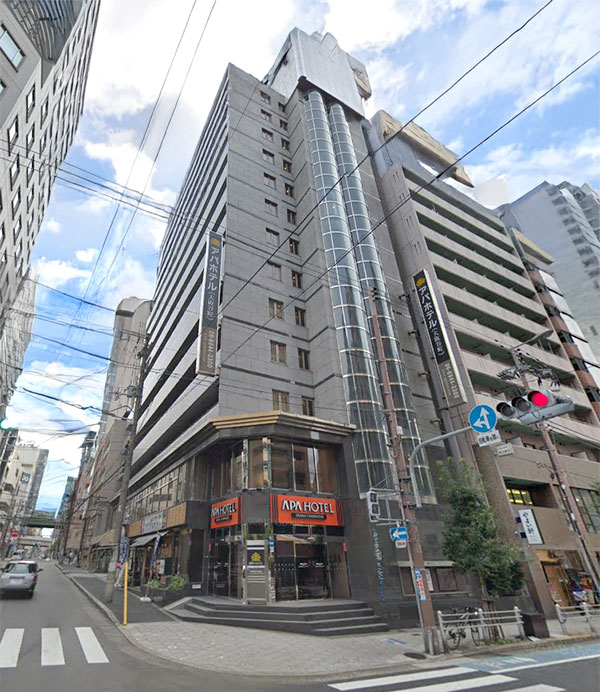 アパホテル〈大阪谷町四丁目駅前北〉／大阪府大阪市中央区内本町１－３－12